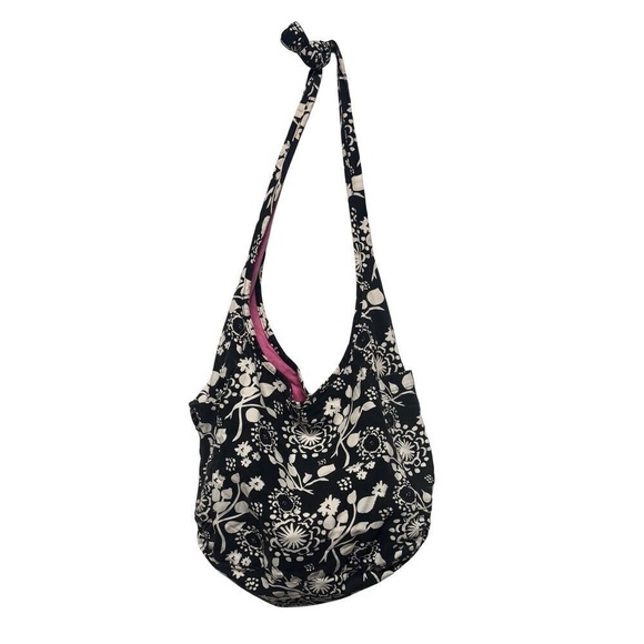 thirty-one Handbags - Thirty-One Metro Tote Bag Black/White/Pink Over The Shoulder Boho Y2K Beach Pool